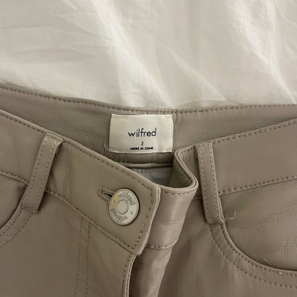 Aritzia Wilfred Melina Leather Pants - Picture 2 of 3